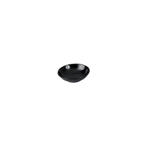 Dish Sauce Round 70mm Black Melamine Ryner